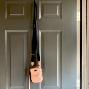 Rose gold leather crossbody/shoulder bag